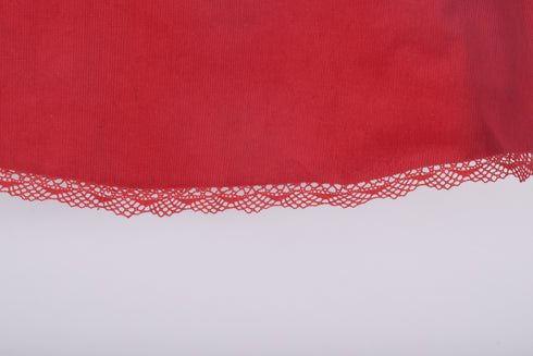 Fustă semi-cloche cu dantelă