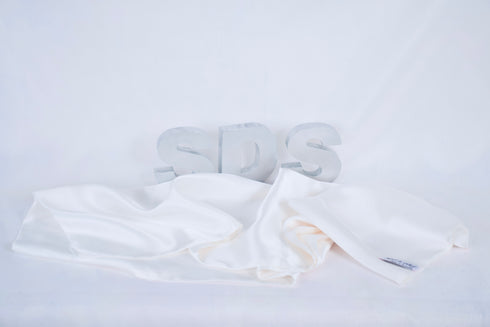 Față de pernă din mătase naturală - ivoire