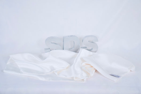 Față de pernă din mătase naturală - ivoire