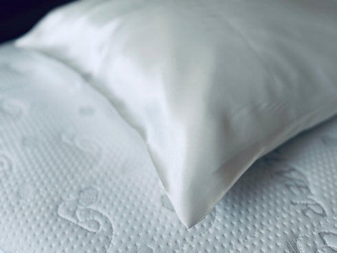 Față de pernă din mătase naturală - ivoire