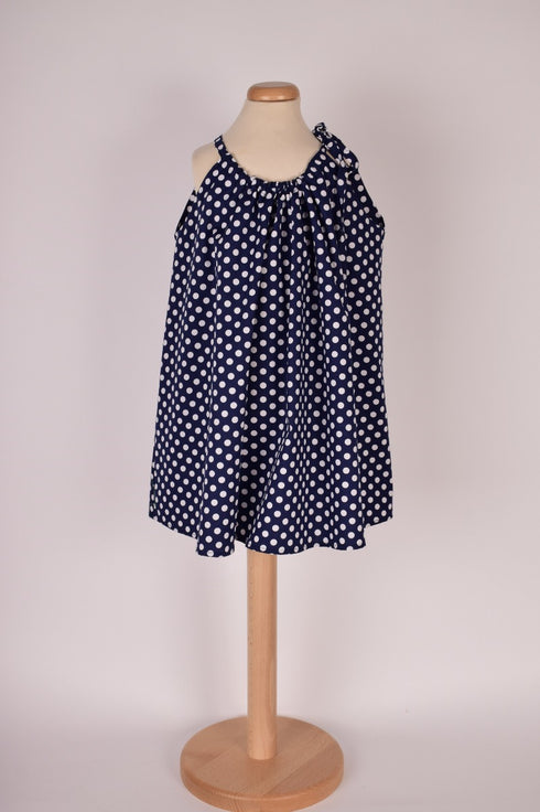 Bluzița de vacanța (cu pretenții de rochiță) - bleumarin