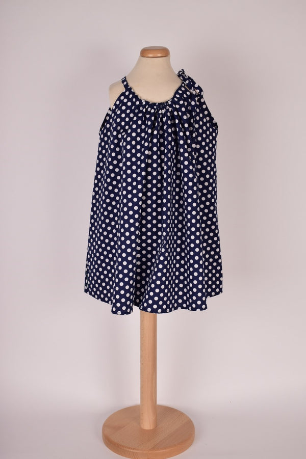 Bluzița de vacanța (cu pretenții de rochiță) - bleumarin