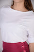 Tricou damă-alb
