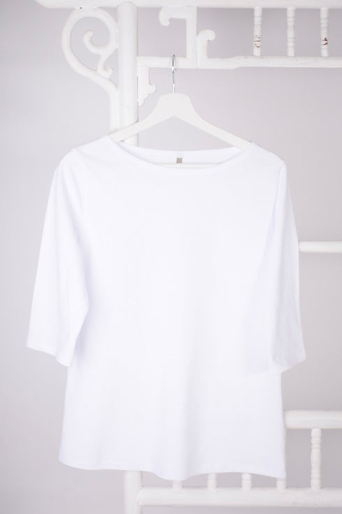 Tricou damă-alb