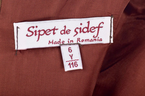 Rochiță cu mâneci 3/4 și borduri dantelate