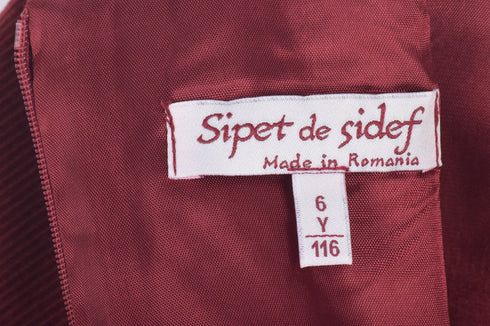 Rochiță cu mâneci 3/4 și borduri dantelate