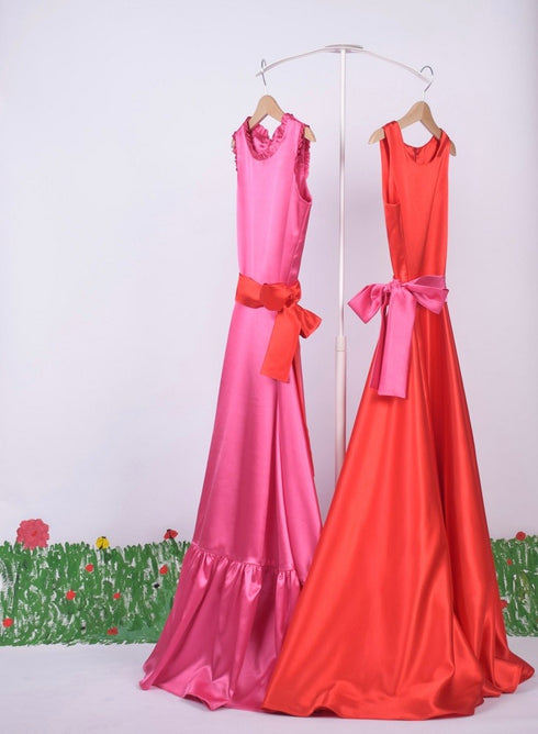 Duo play dresses Cyclam light - Red