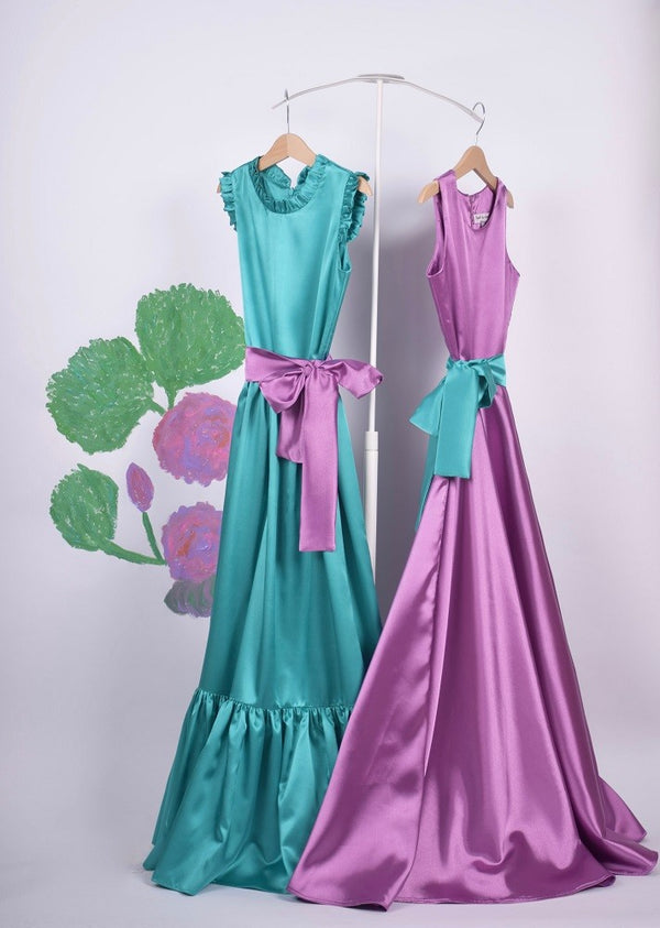 Duo rochițe de joacă Turquoise - Lila