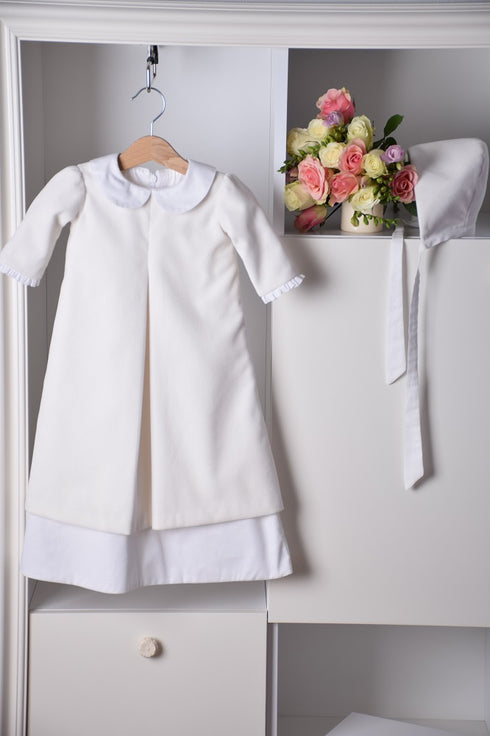 Rochița de botez ivoire