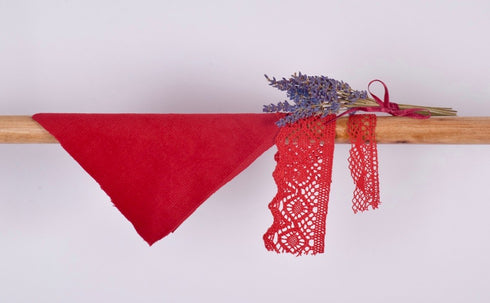 Sarafan cu buzunare de dantelă