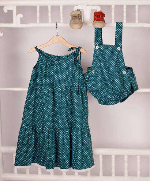 Spielhosen buline mici - verde inchis