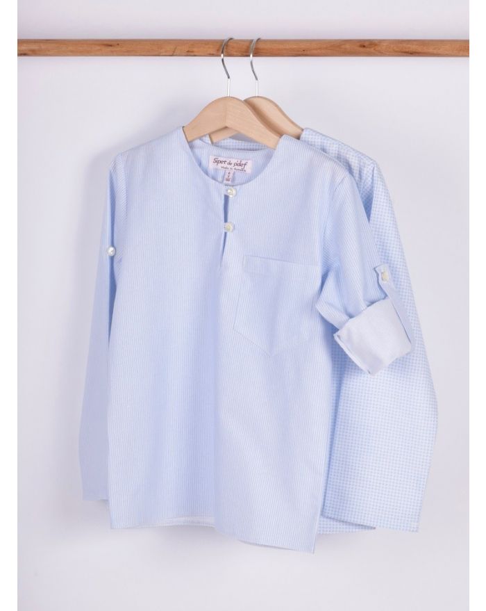 Bluza imprimata cu maneca regrabila pentru baieti-Bleu-5 ani